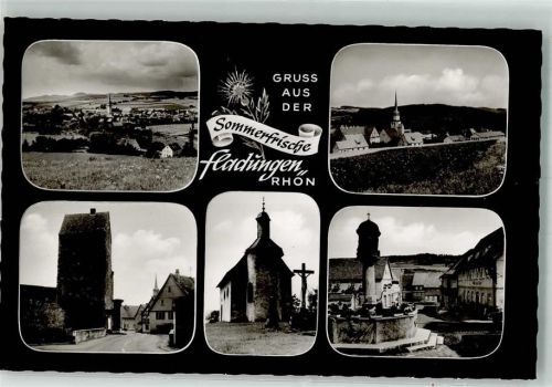 Fladungen Stadtmauerturm St. Kilian Kirche Brunnen St. Gangolf Kapelle
