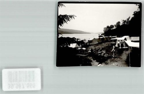Langscheid Camping Ort handschriftlich Foto Original aus Archiv eines Ansichtskartenverlags