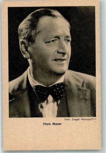 Foto Siegel Hans Moser Theaterschauspieler