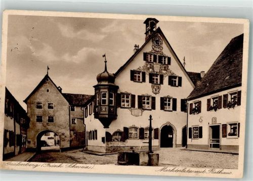 Gräfenberg 1930 Rathaus Marktplatz
