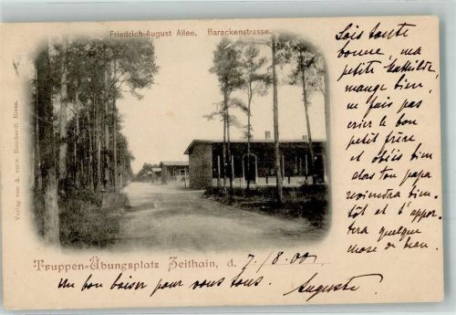 Zeithain 1905 Kaserne Truppenübungsplatz Barackenstrasse
