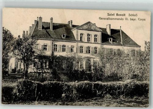 45730 Saint-Benoit-sur-Loire 1915 Foto AK Schloss Feldpost WK I V.Inf.div.