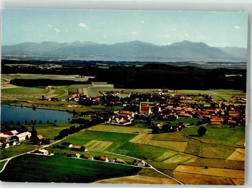 83119 W8201 Obing Foto AK Fliegeraufnahme