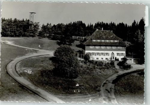 Onstmettingen Wanderheim Nägelehaus mit Raichbergturm Foto Original aus Archiv eines Ansichtskartenverlags Ort handschriftlich