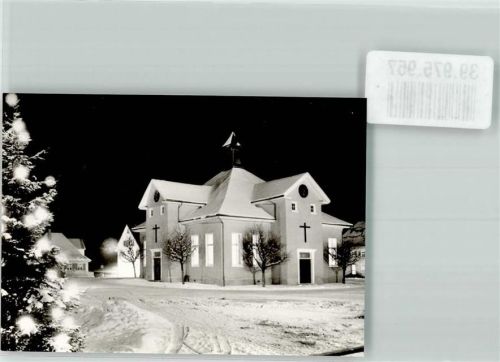 Wilhelmsdorf Kirche der Brüdergemeinde im Winter