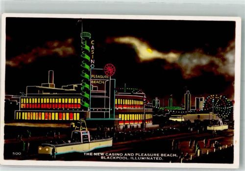 Blackpool Mondschein The New Casina Pleasure Beach