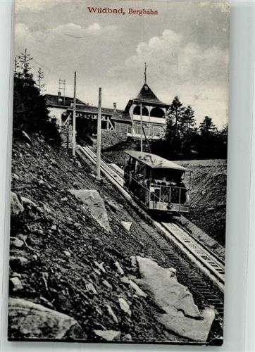 Bad Wildbad 1921 Bergbahn zum Gasthaus Sommerberg