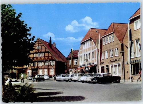 24321 W2322 Lütjenburg , Holst - Marktplatz, Färberhaus