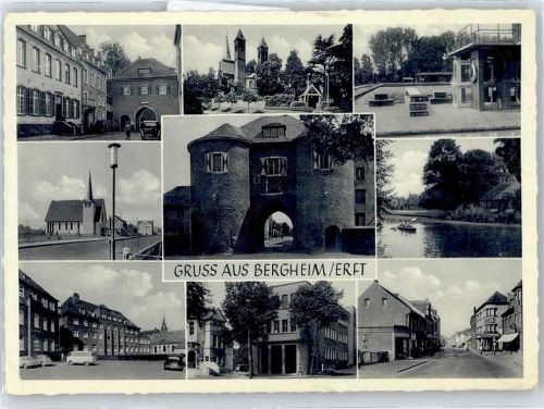 Bergheim Ortspartien, Freibad, Tor, Kirche