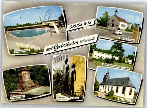 Griesheim Schwimmbad , kath. Kirche