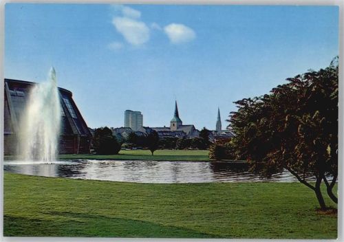 Lünen Lüner Park mit Rundturmhalle