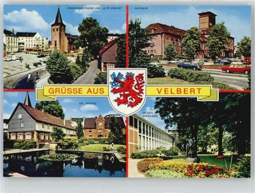 Velbert Friedrichstraße, Alte Kirche, Rathaus, Am Offers, Wappen, An der Sparkasse