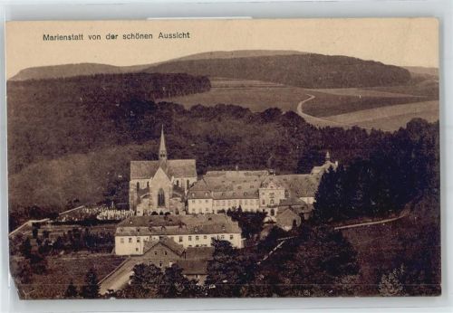57629 W5239 Marienstatt , Kloster Gebrauchsspuren Blick von der schönen Aussicht