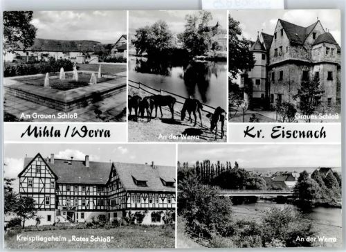 Mihla Am Grauen Schloß, An der Werra, Kreispflegeheim Rotes Schloß