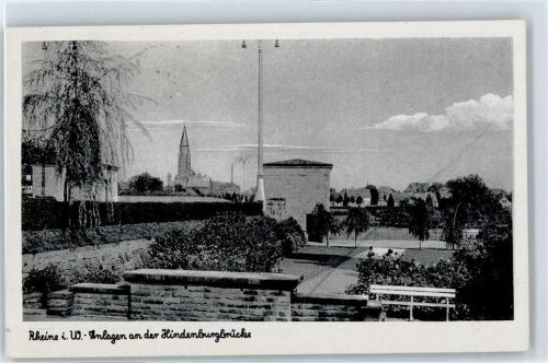 Rheine Anlagen an der Hindenburgbrücke