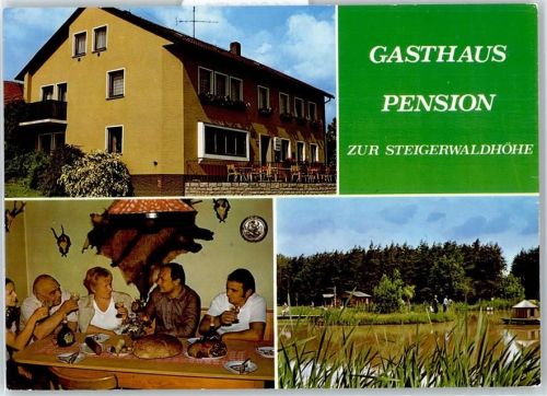 96152 W8602 Burghaslach - Gasthaus, Pension zur Steigerwaldhöhe