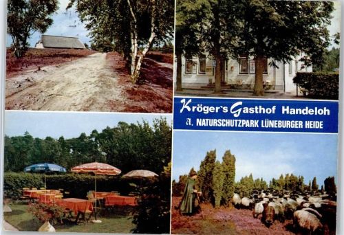 Handeloh Krögers Gasthof , Schäfer mit Herde