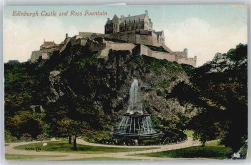 Edinburgh Castle and Ross Fountain