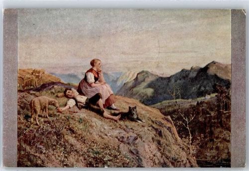 No.124 , Th. Schütz , Es liegt ein Weiler fern