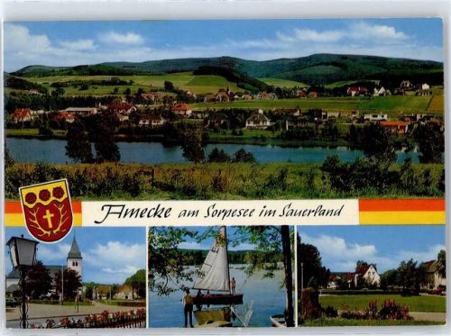 Amecke Kirche, Ortsansicht, Sorpsee