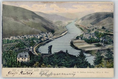 Alf Kunst-Karte, Mosel, Bullay