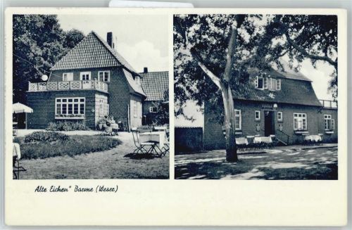 27313 W2817 Barme , Kr Verden, Aller - Gasthaus, Pension Alte Eichen, Notopfer