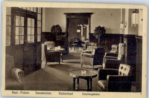 Bad Polzin Innenansicht Sanatorium, Kaiserbad, Empfangshalle
