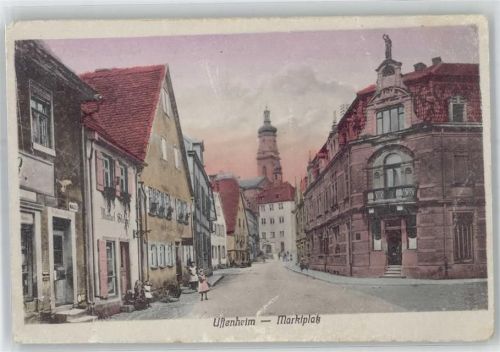 97215 W8704 Uffenheim - Marktplatz