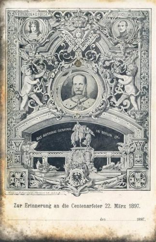 Berlin Mitte Erinnerung Centenarfeier 1897