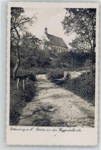 Rottenburg Partie an der Weggentalkirche