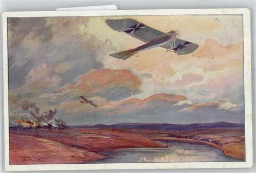 Flugzeuge WK I Künstlerkarte