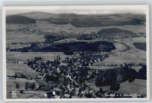 Großschönau Fernblick von der Lausche, Blick nach Waltersdorf