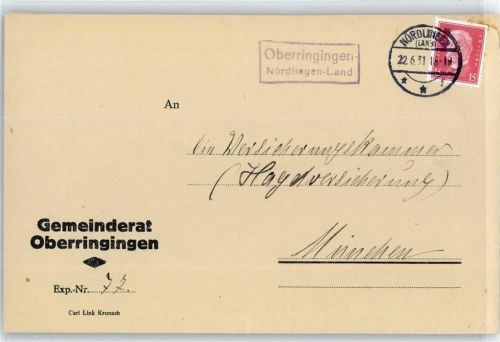 Oberringingen Landpoststempel