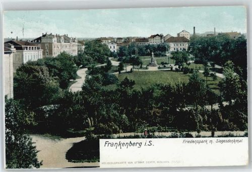 Frankenberg Friedenspark mit Siegesdenkmal