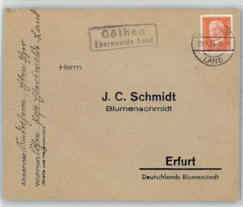 Cöthen Landpoststempel