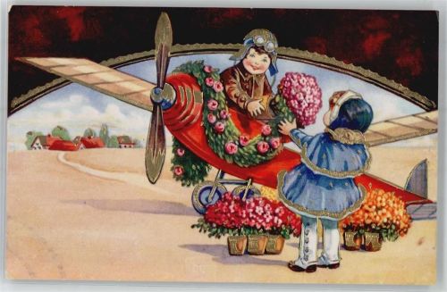 Kinder, Blumen