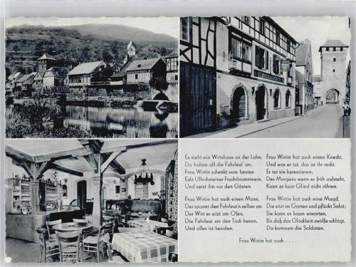 Dausenau Altes historisches Wirtshaus an der Lahn