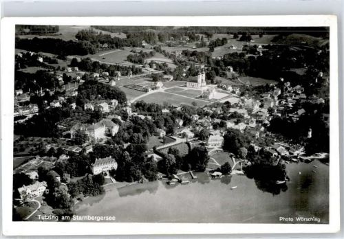 Tutzing Luftaufnahme, Starnbergersee, Kirche