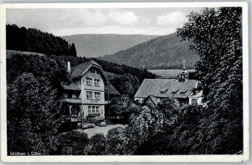 Mülben 1957 Pension Gasthaus Reinacher