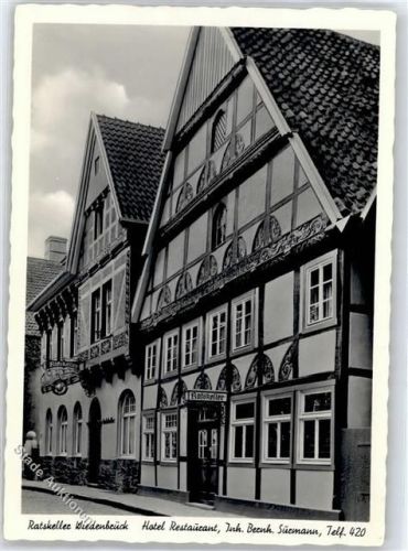 Wiedenbrück Hotel Restaurant Ratskeller