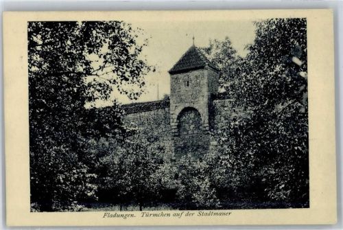 Fladungen Türmchen auf der Stadtmauer