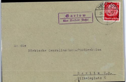 Neustadt Landpoststempel Gartow