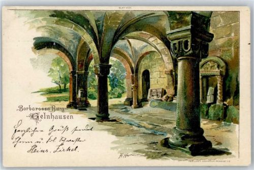 Gelnhausen Barbarossa Burg, sign. A. Hartmann