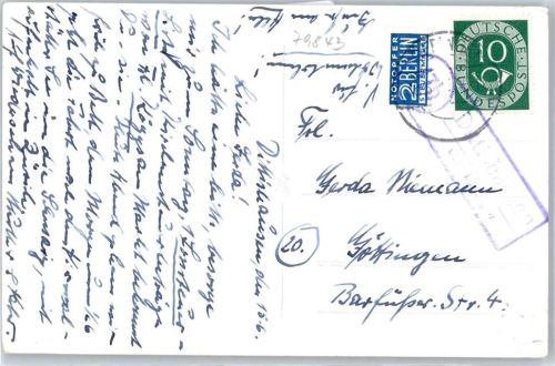 Dittishausen Landpoststempel, Notopfer, Lothenbachklamm Schwarzwald