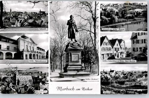 Marbach Schiller Nationalmuseum Geburtshaus Schiller Denkmal