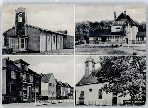Erzhausen Kirche Erzhausen Bahnhof Geschäft