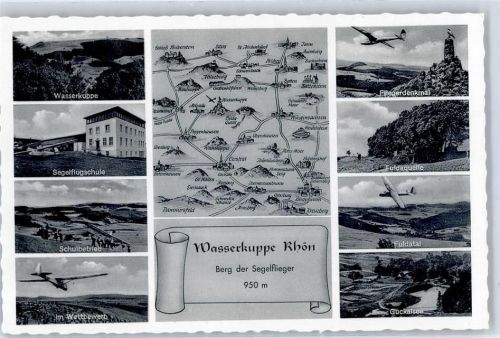 Wasserkuppe Segelflugschule Flieger Denkmal Guckaisee Fuldatal