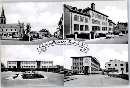 Hausen Straßenansicht Kirche Autos