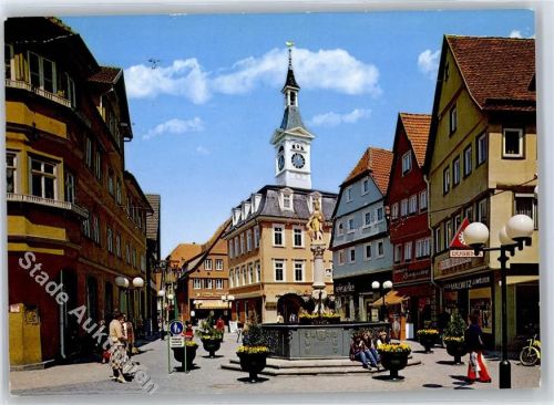 Aalen Marktplatz Marktbrunnen Rathaus