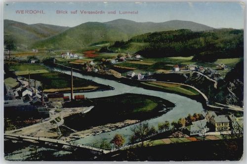 Werdohl Blick auf Versevörde und Lennetal